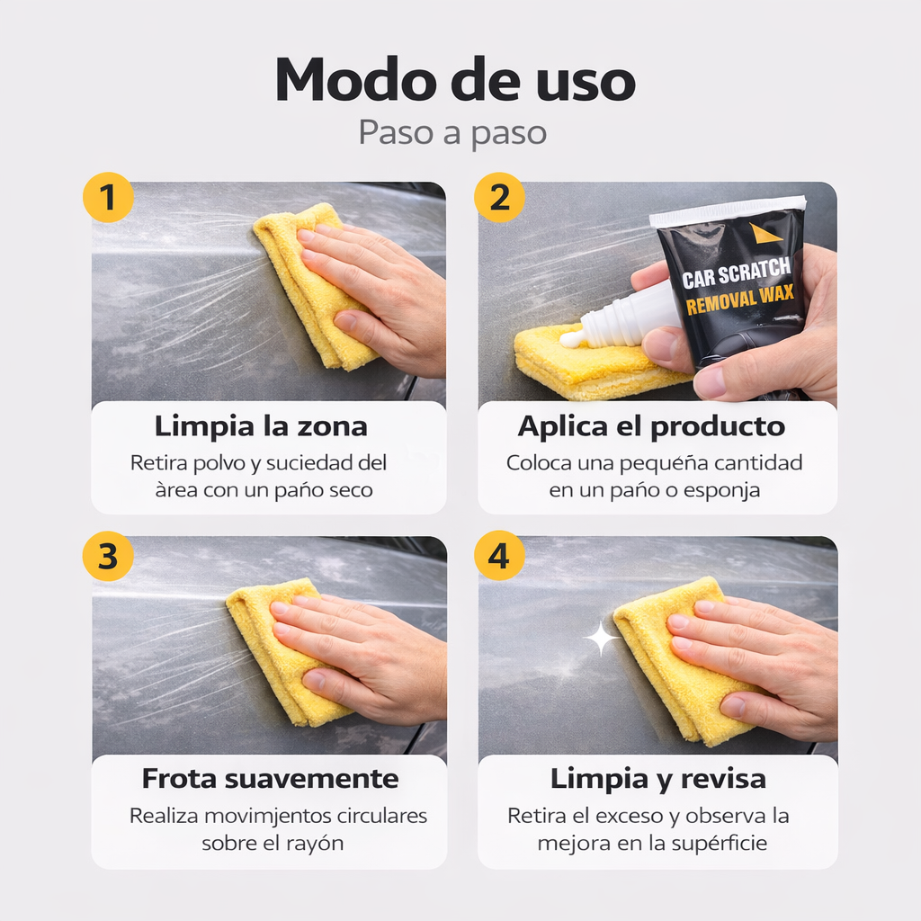 🔥SOLO POR HOY: 2x1 CERA QUITA RAYONES - CAR SCRATCH