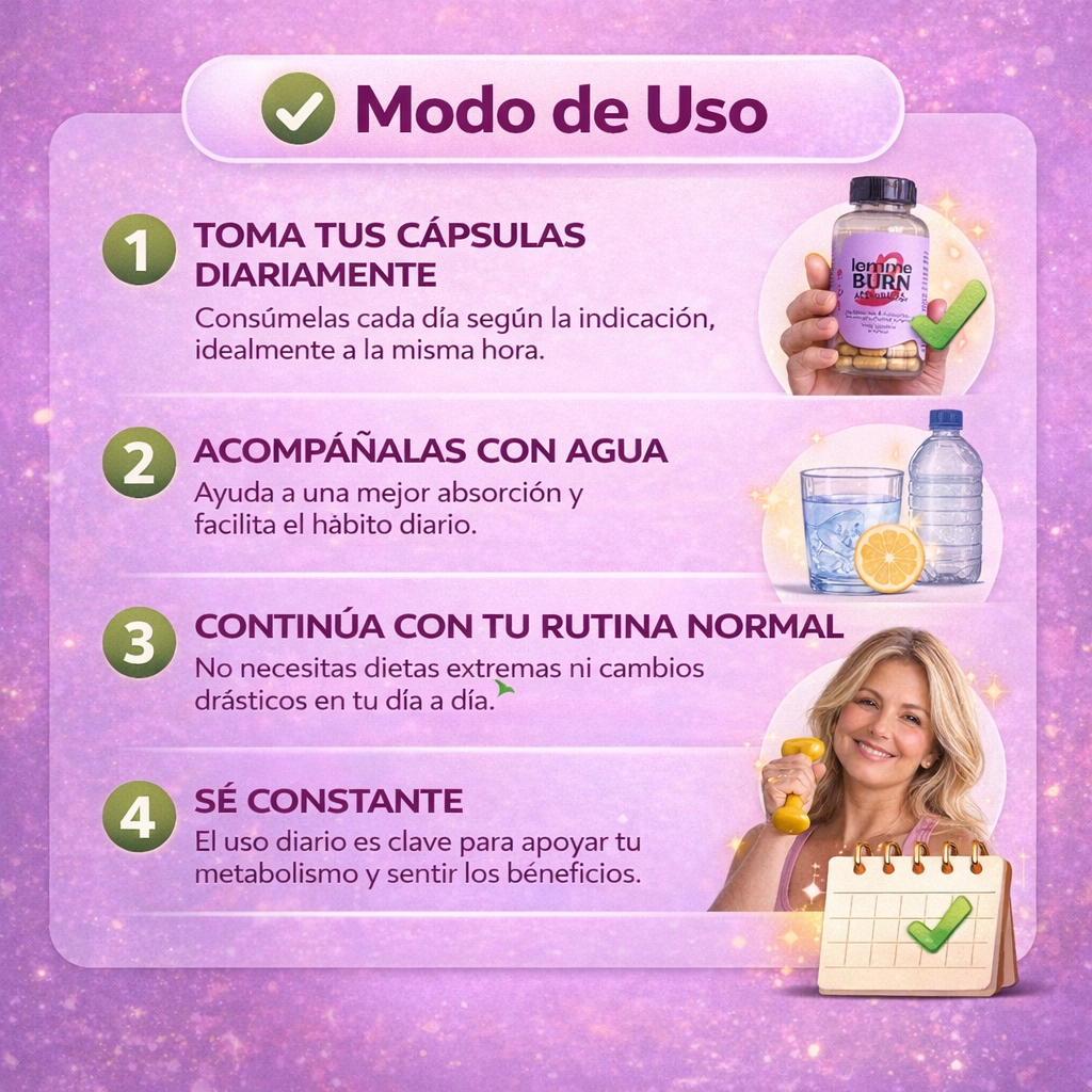 🔥 OFERTA ESPECIAL: LEMME BURN QUEMADOR DE GRASA 30% DESCUENTO 🔥