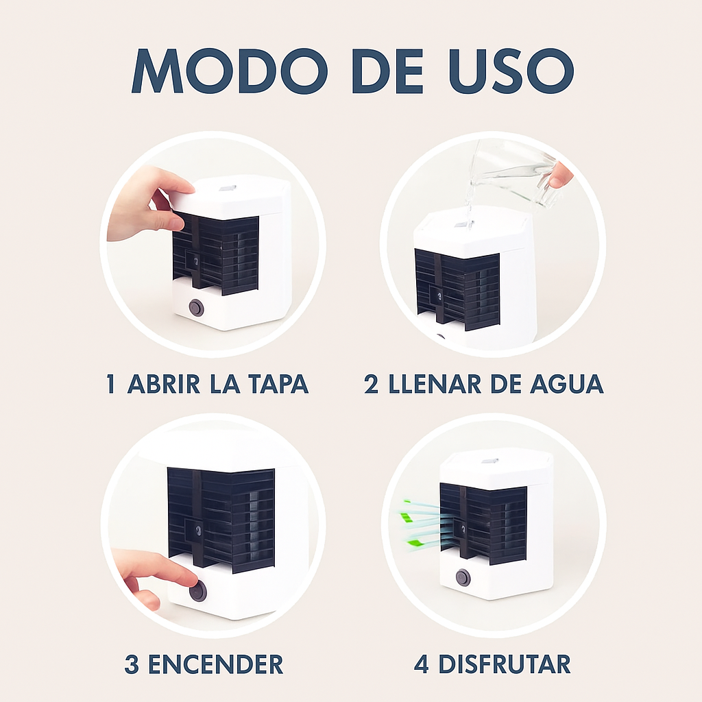 Polar Breeze Enfriador Portátil - Silencioso, eficiente y fácil de usar