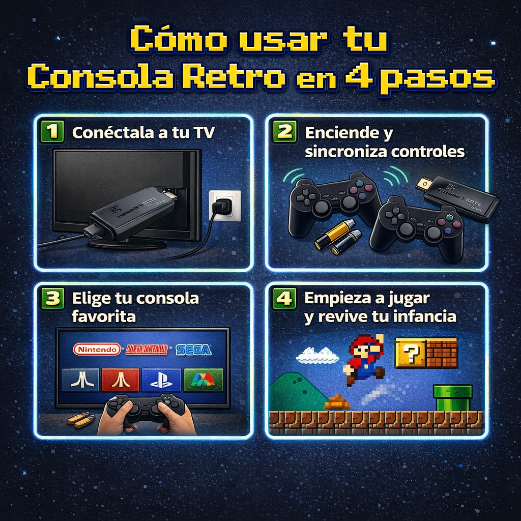 🕹️+ DE 10.000 JUEGOS EN 1: Consola De Juegos Retro Play 🎮