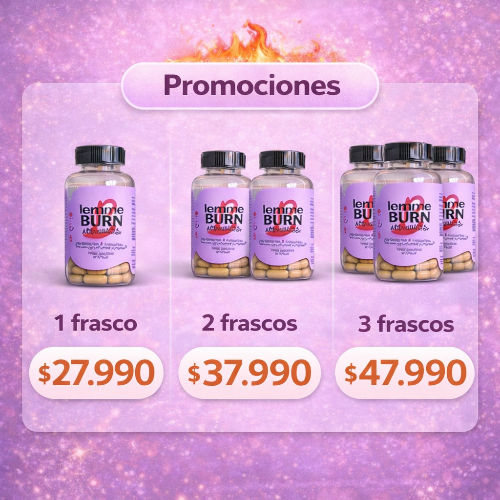 🔥 OFERTA ESPECIAL: LEMME BURN QUEMADOR DE GRASA 30% DESCUENTO 🔥