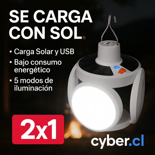 2X1 Lámpara multifuncional de Emergencia - Camping